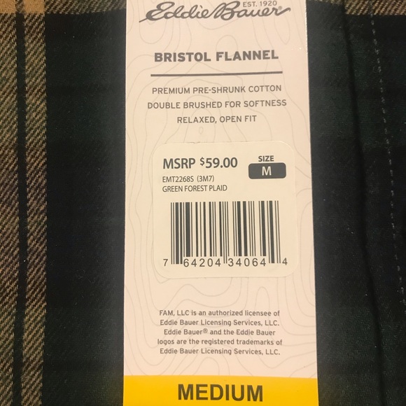 Eddie Bauer NWT Flannel Shirt - Picture 4 of 4